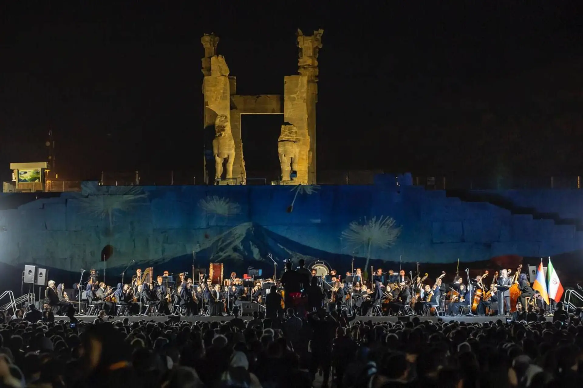 National Philharmonic Orchestra of Armenia performs at Persepolis