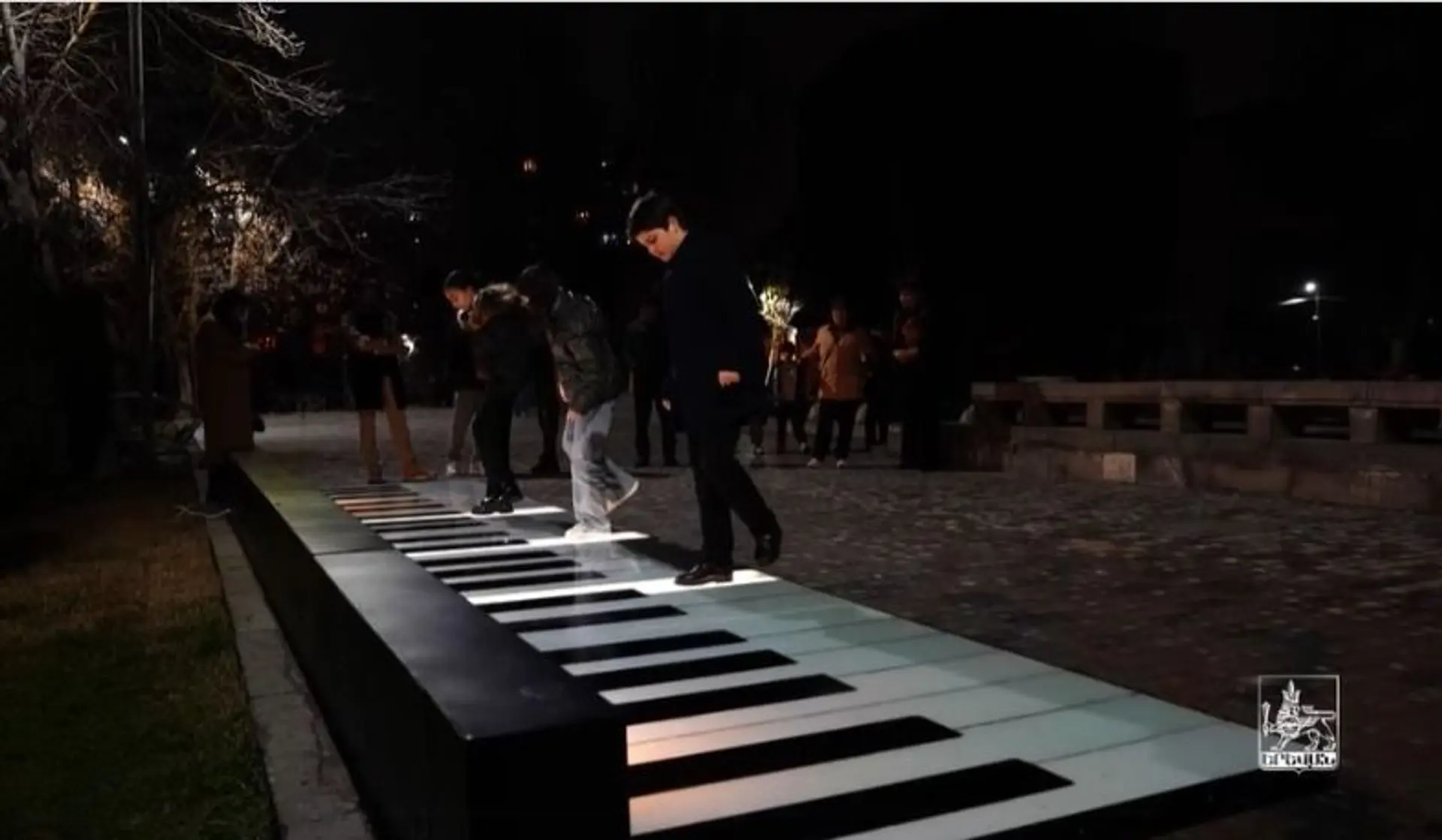 А big piano paced in Yerevan