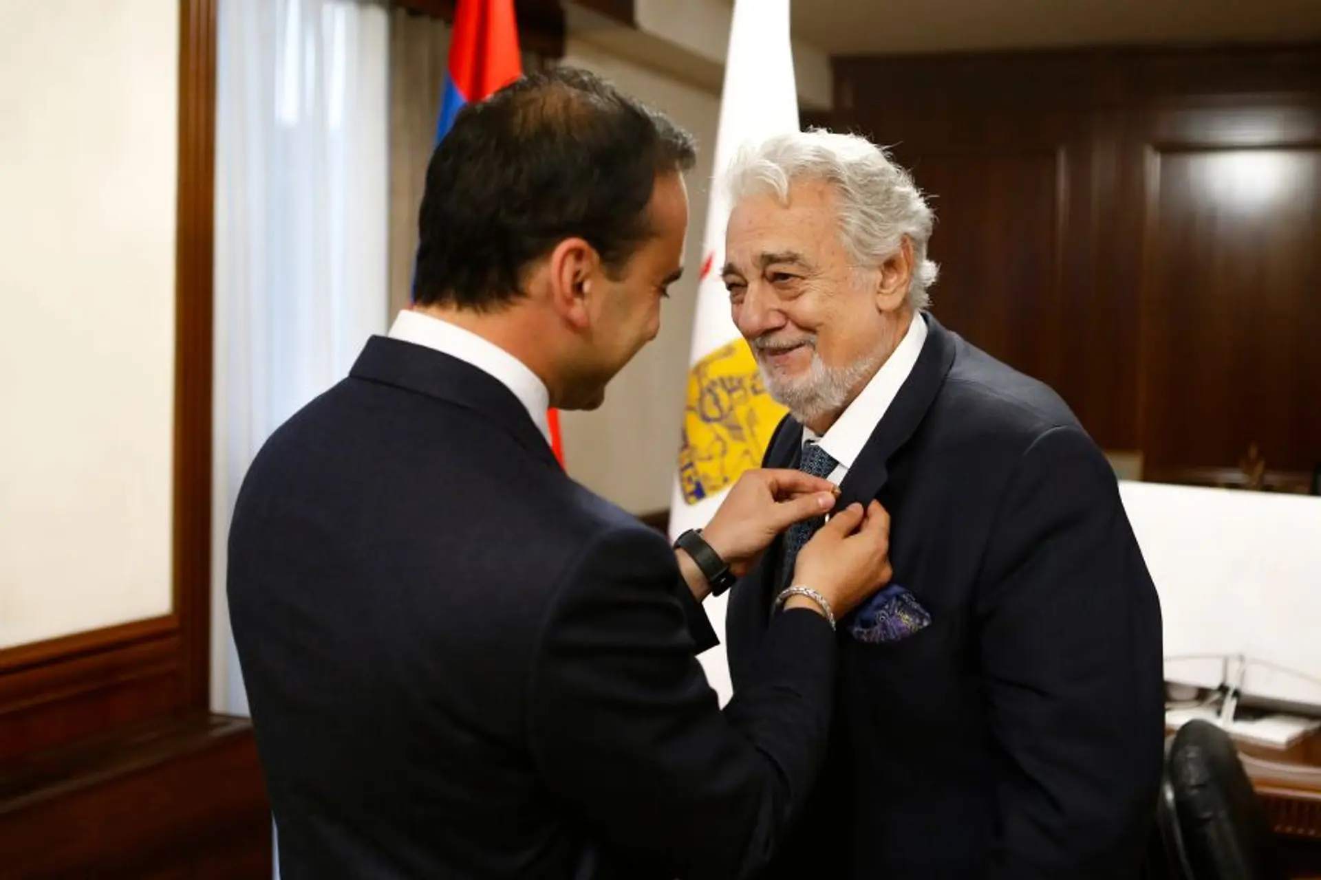  Placido Domingo awards Yerevan Mayor's Gold Medal