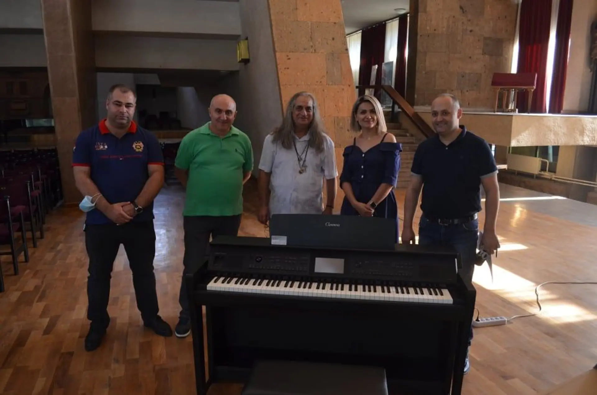 Komitas Chamber Music Hall equipped with a Yamaha clavinova