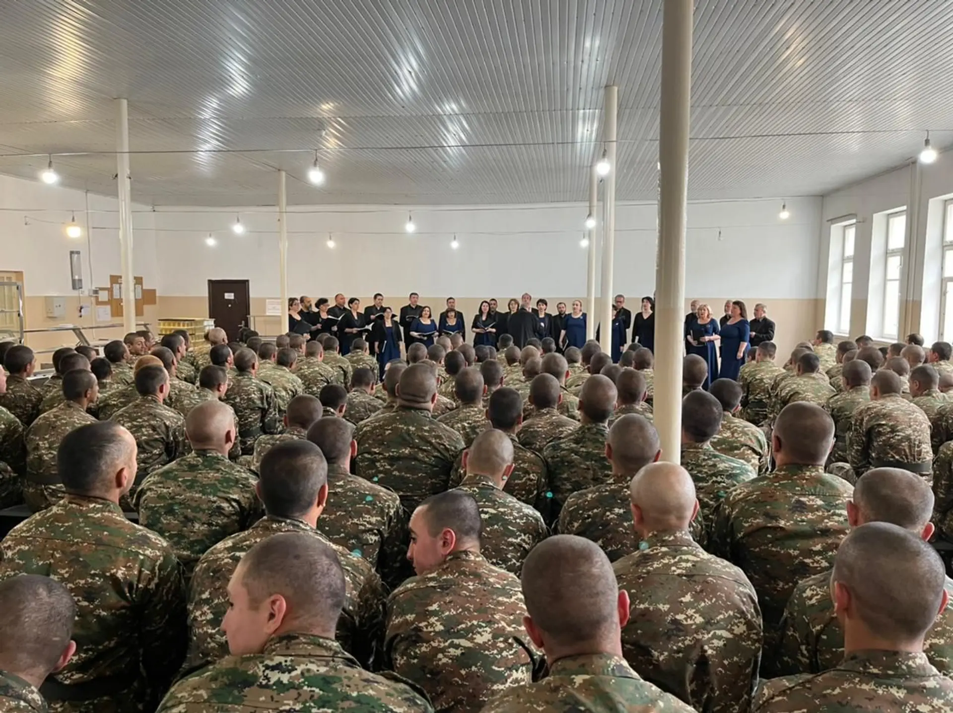 State Chamber Choir of Armenia performed at border military units