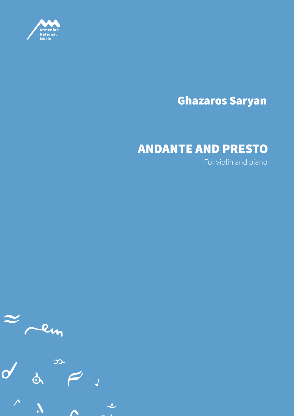 ANDANTE AND PRESTO - For Violin and Piano — Lazar Saryan